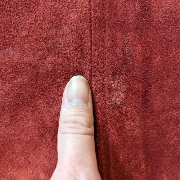 GAP - Red/Orange Skirt- Leather and Polyester - Picture 7 of 7